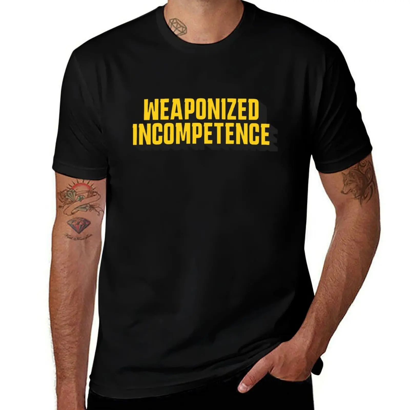 Фото Футболка «Weaponized Incompetence» для работы, дышащая, износостойкая. №1