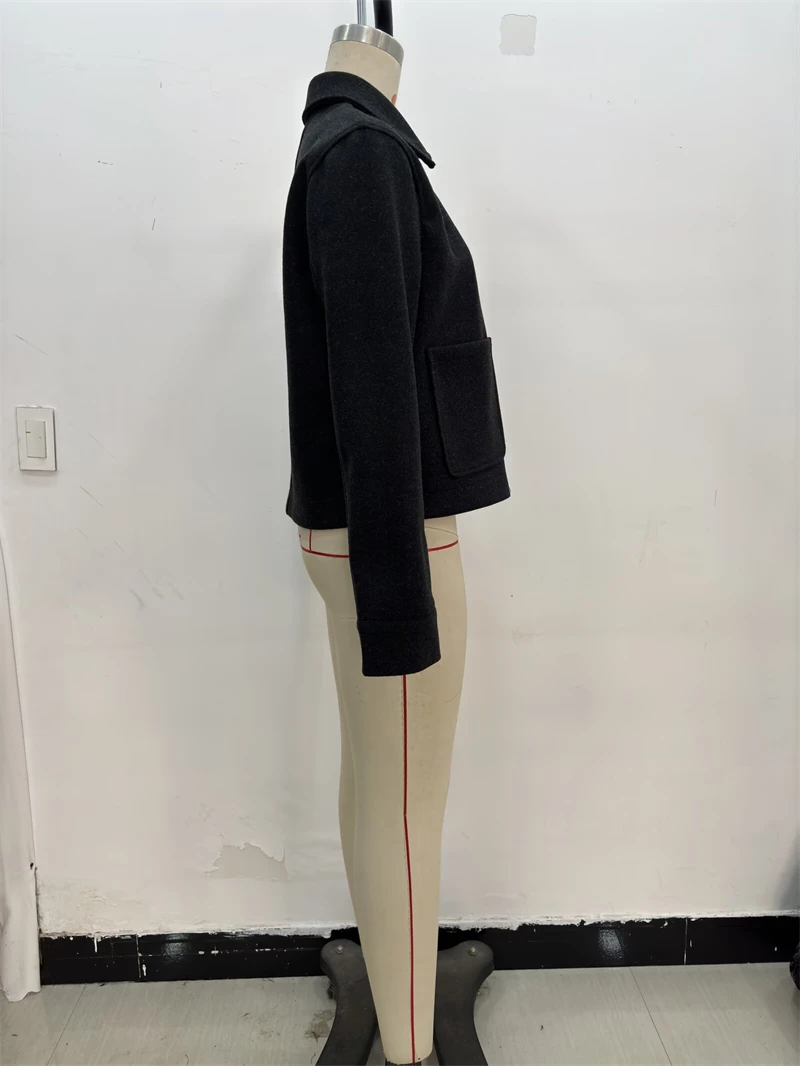 KEYANKETIAN новая зимняя женская однотонная куртка из мягкой шерсти однобортное