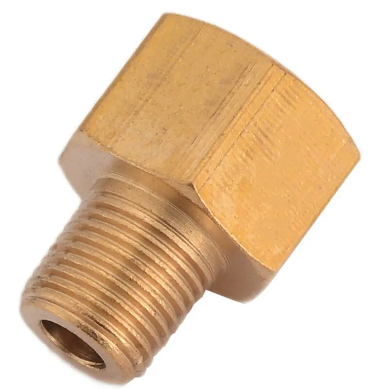 

1 Pcs Brass BSP-NPT Adapter 1/8 Male BSPT To 1/4 Female NPT Brass Pipe Fitting