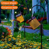 solar watering can light garden landscape path led string lights yard stake for yard patio lawn art outdoor home decorations