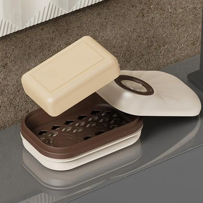 1 шт. двухслойный пластиковый держатель для мыла