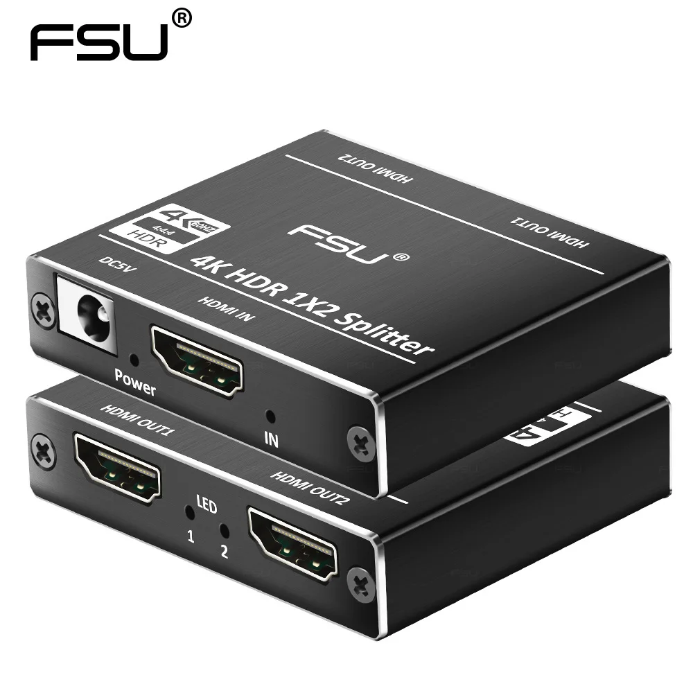 

HDMI-совместимый Сплит ter HD 1080p 4K 60 Гц HDCP видео переключатель Сплит 1 в 2 Выход Усилитель дисплей ForcPS3 HDTV Xbox PC