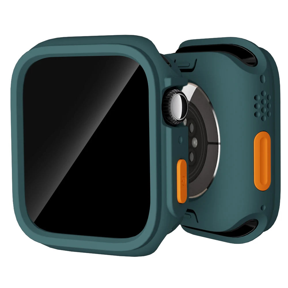 Чехол из ТПУ для Apple Watch 45 мм 41 44 40 без защитной пленки экрана защитный чехол-бампер