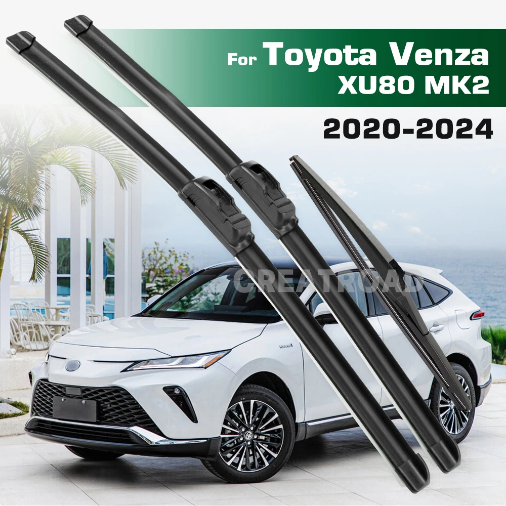 

Для Toyota Venza XU80 MK2 2020-2024 2021 2022 стеклоочиститель передние и задние щетки стеклоочистителя лобовое стекло щетки для окон 26 "+ 16" + 14"