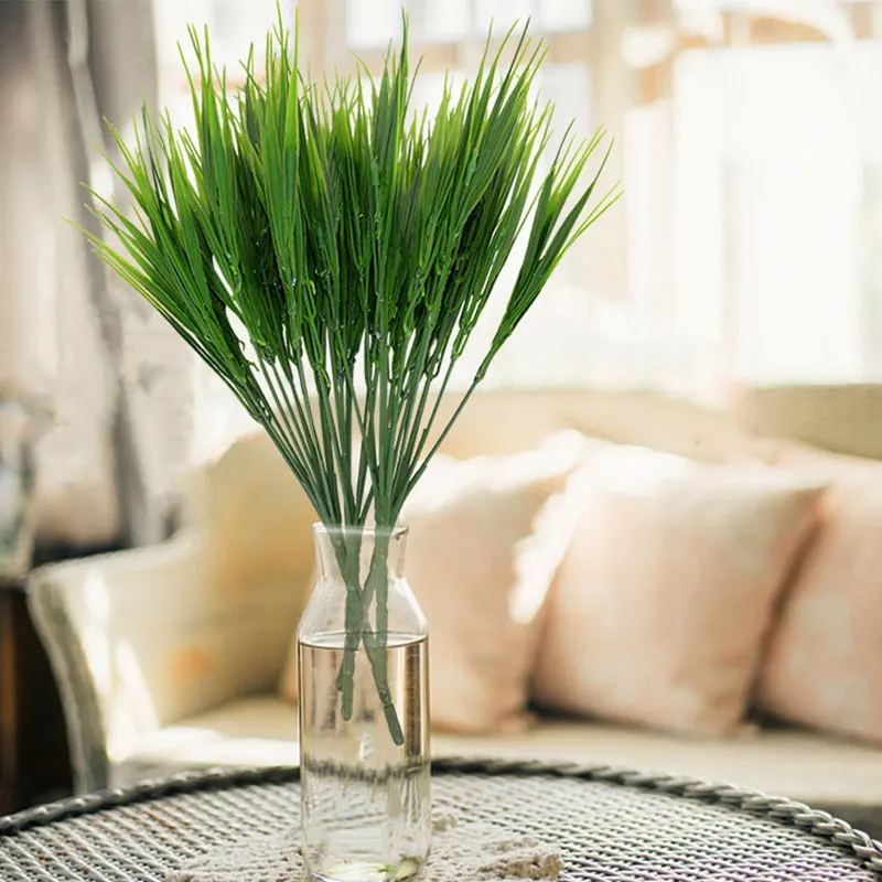 

40CM Artificial Plants Green Grass Simulation Leaf Green Onion Green Plant Grass Desktop Plants Home Garden Decoration Supplies