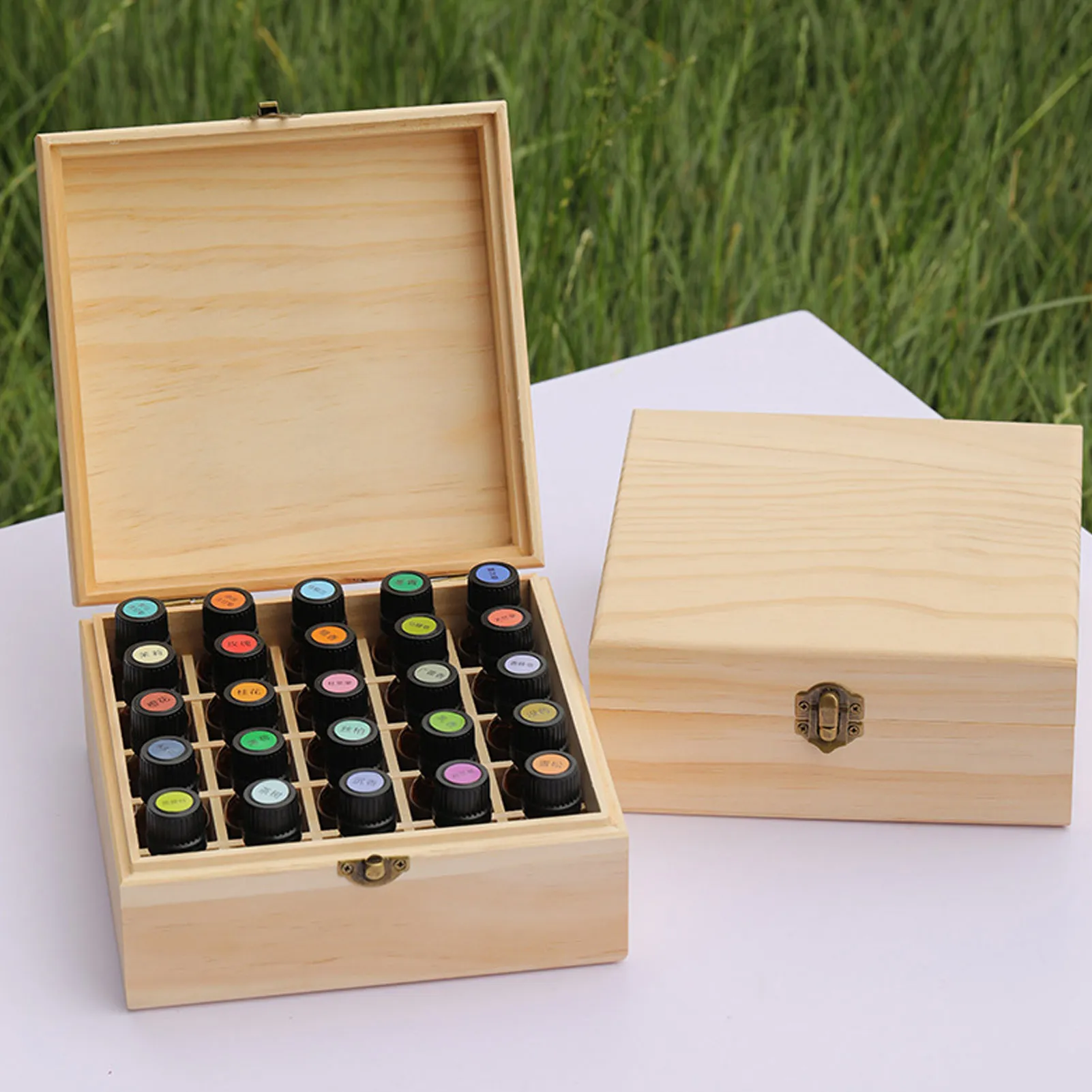 

Essential Oil Box Storage Case Protects 25 Bottles Portable Essential Oil Box Large Organizer Keeps Your Oil Safe&Protected
