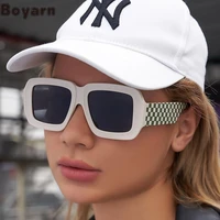 boyarn square frame sunglasses men fashion street shooting candy color rectangle sun glasses womens eyewear