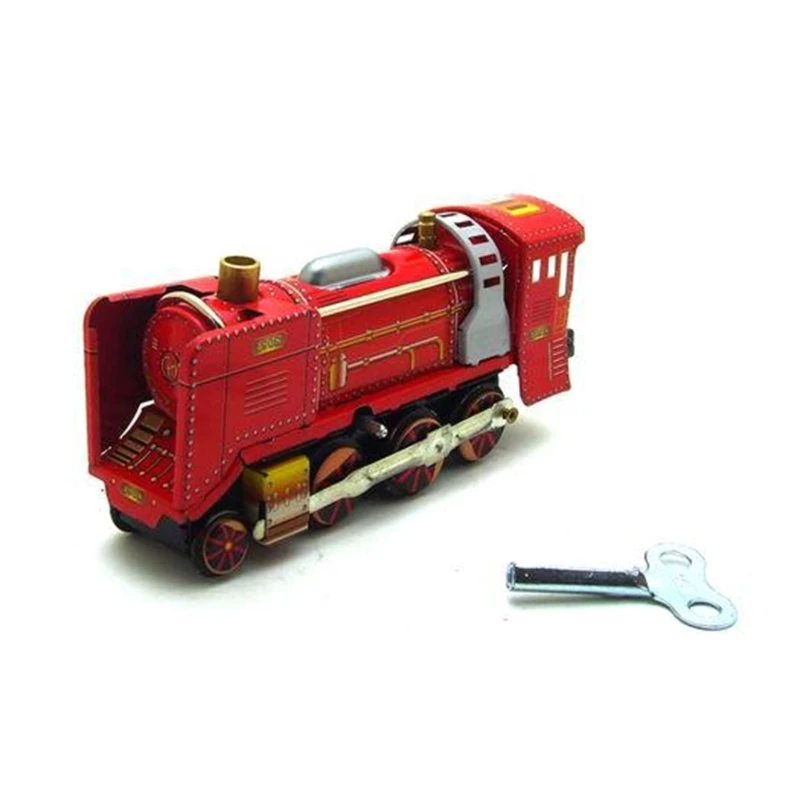 

Classical Wind Up Train Collection Clockwork Toy Metal Running Tin Train Recall Mechanical Toy Kids Christmas Presents