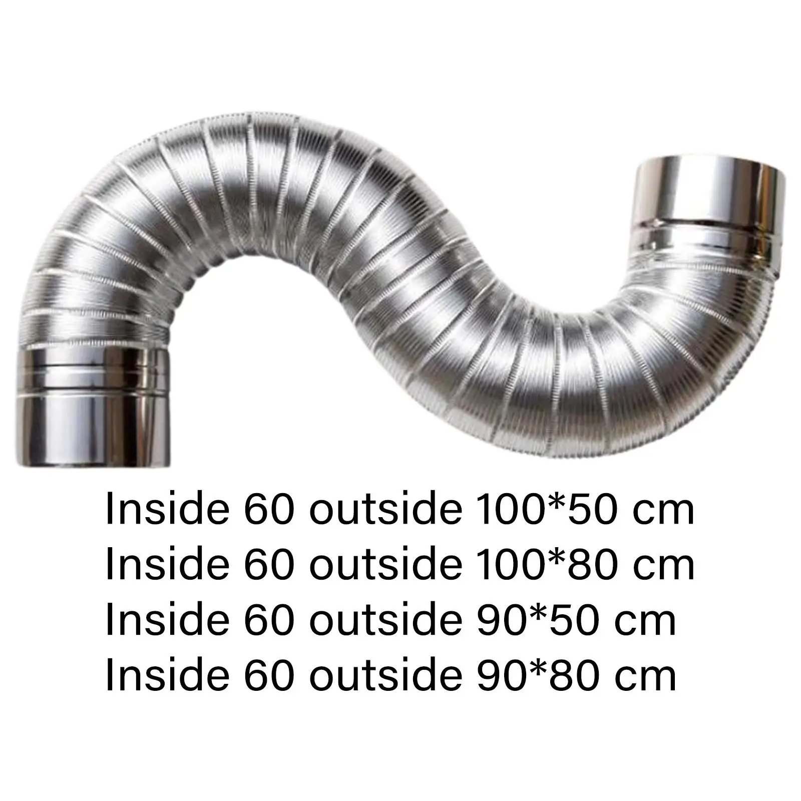 

Pipe Diameter 2.36inch Portable Extension Elbow Chimney for Hiking