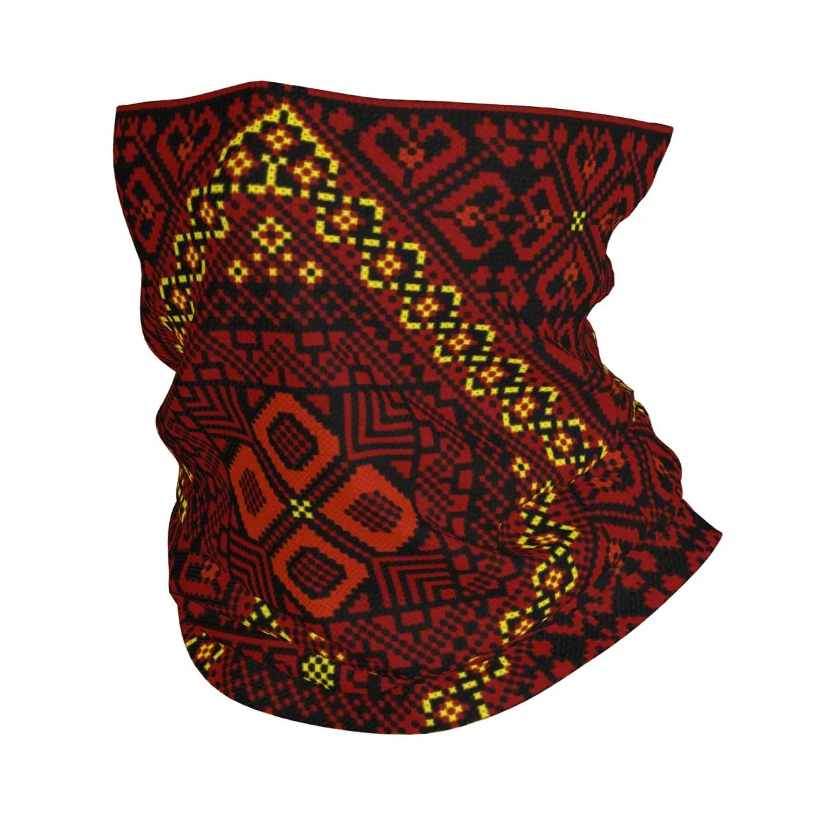 

Traditional Palestinian Tatreez Bandana Neck Warmer Women Men Winter Ski Tube Scarf Gaiter Palestine Embroidery Face Cover