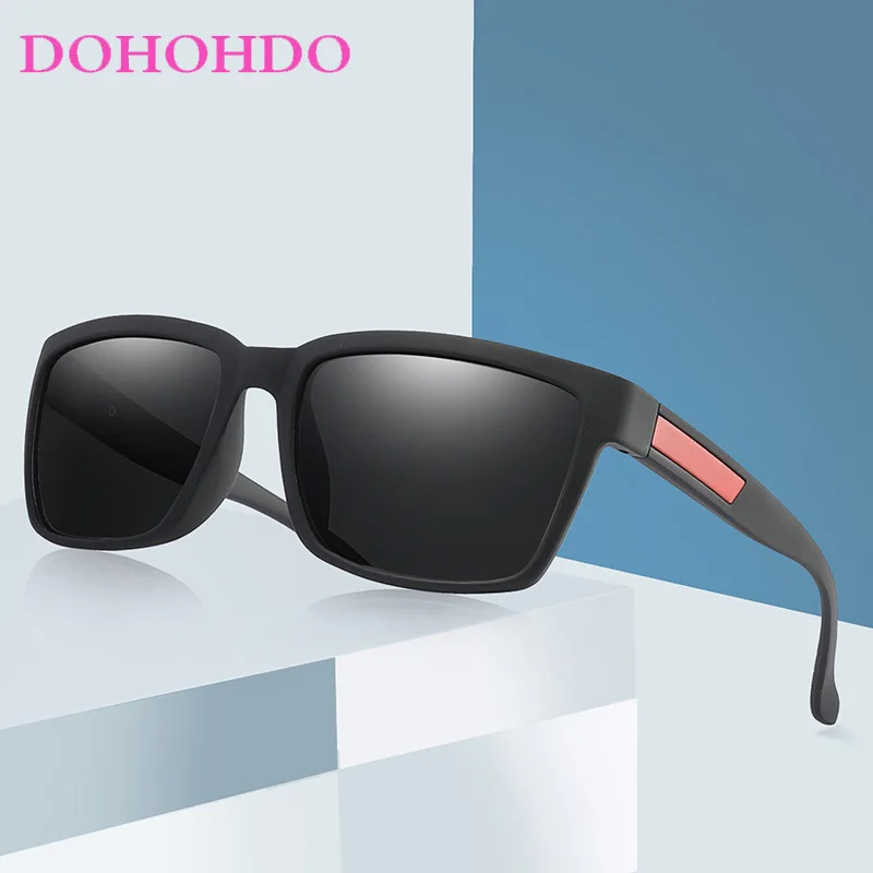 

DOHOHDO New Classic Polarized Night Vision Sunglasses Men Women Night Driving Square Frame Mirror Sun Glasses Male Gafas De Sol