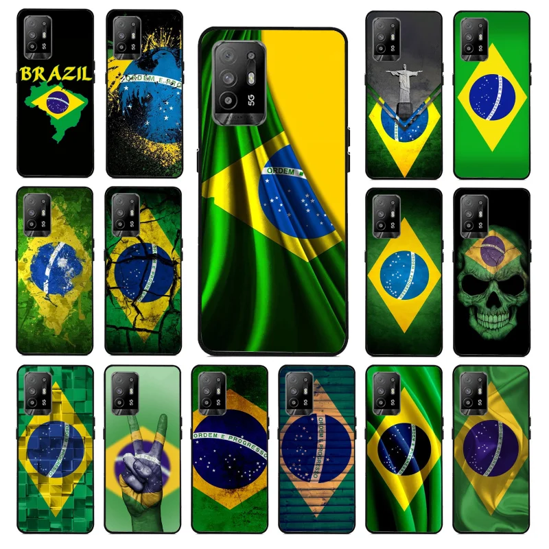 

Brazil flag Brasilien Flagge Phone Case for OPPO A54 A74 A94 A53S A9 A5 A15 A16 A91 A96 A76 Reno8 8Pro Reno2 Z