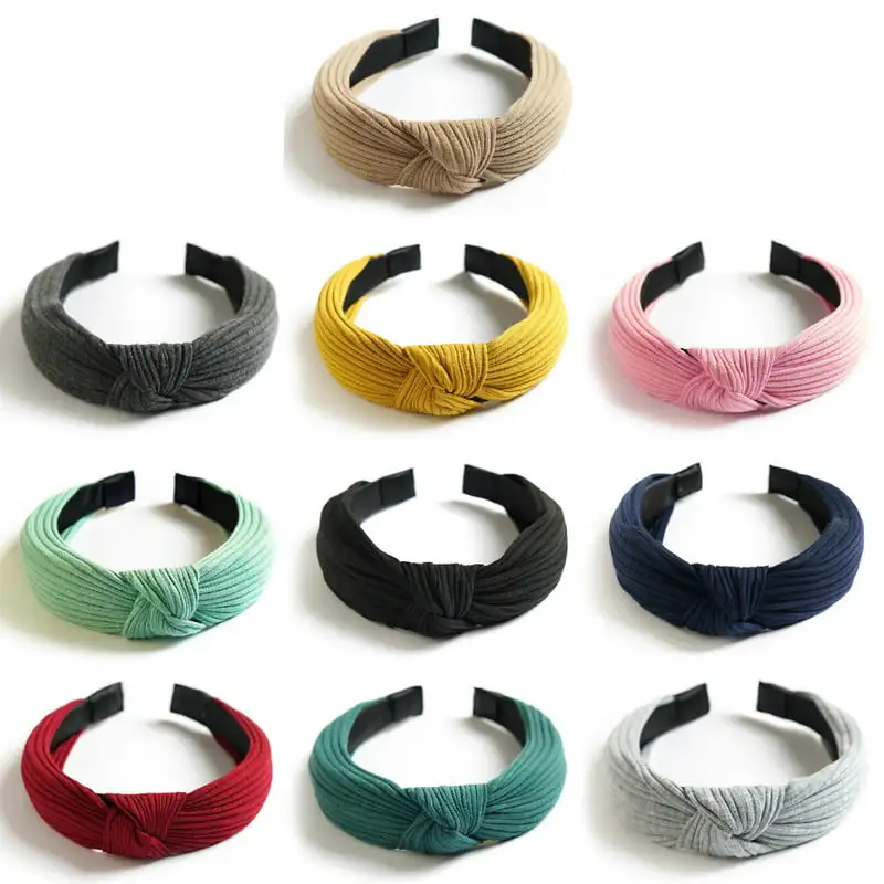 

for Women Knotted Headband Workout Hairbands Top Knot Head Bands for Girls Fall Fashion Hair Accessories 10 Pack