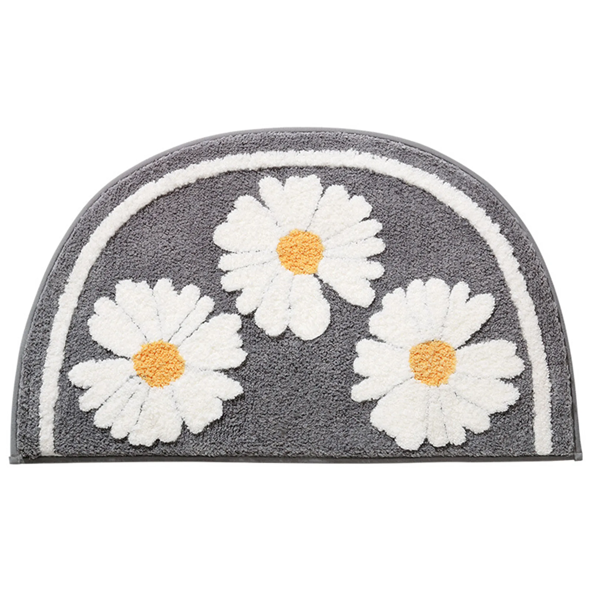 

Half Round Cute Bath Rug for Kids Non Slip Absorbent Microfiber Bath Mat Washable Shaggy Bedroom Home Decor Bathroom Door Mat