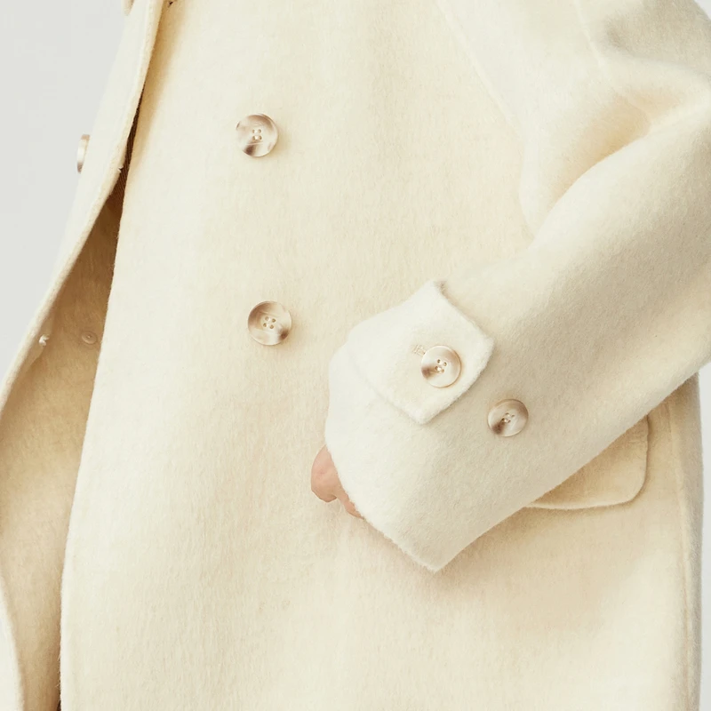 Двусторонний дафлкот Indicia из 00% овечьей шерсти шерстяная куртка художественная