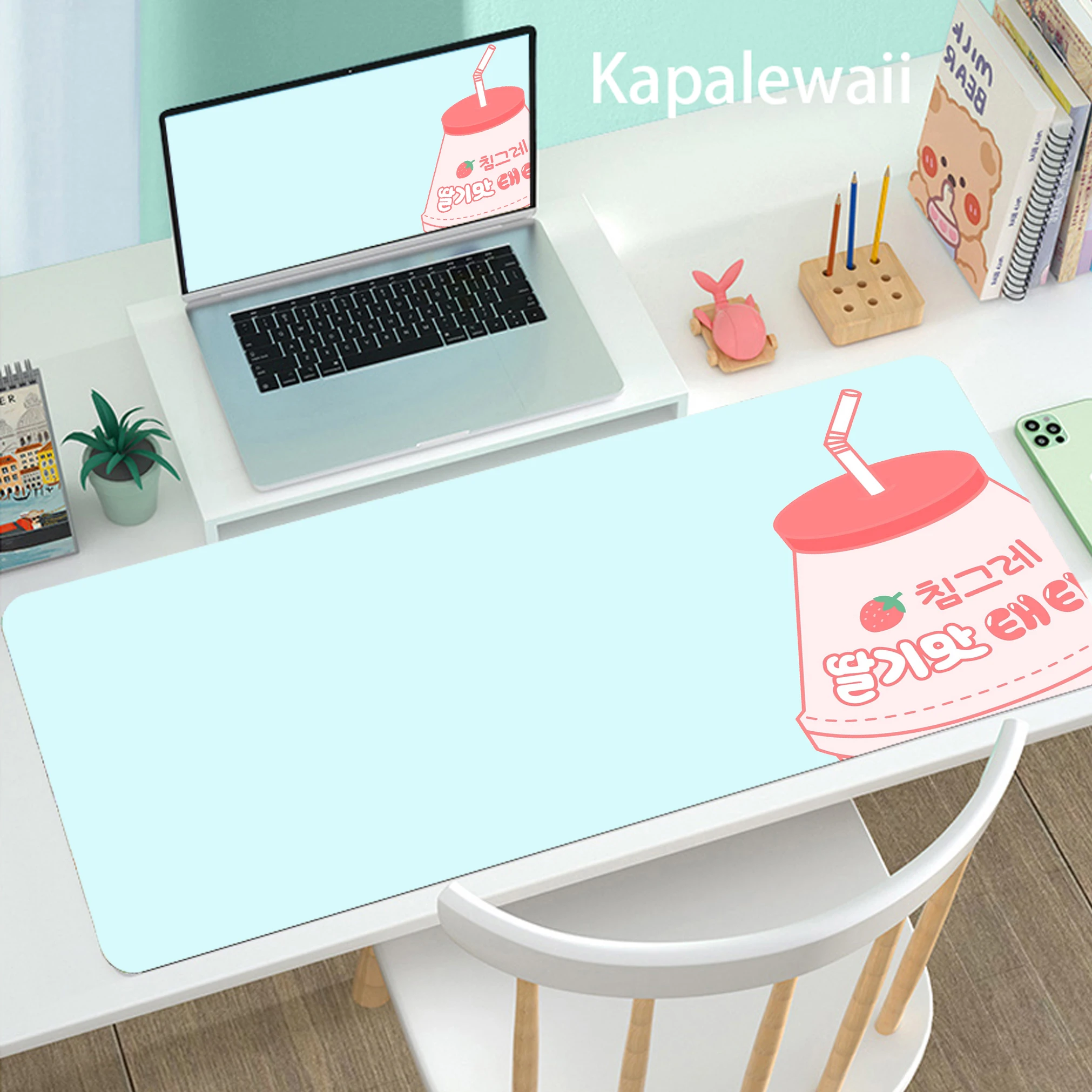 

Large PC Mousepad Gamer Gaming Mouse Pads Xxl Desk Keyboard Mat For Computer Laptop Desk Mats Strawberry milk Game Mousepad