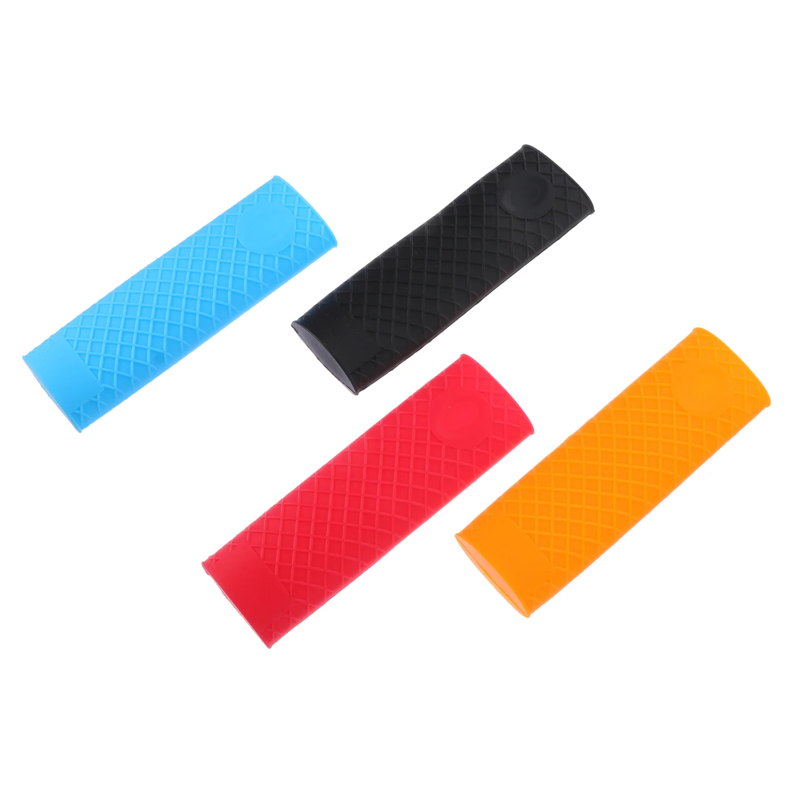 

4 Pcs Side Handle Silicone Pot Cover Cooking Utensils Holder Silica Gel Anti-scald