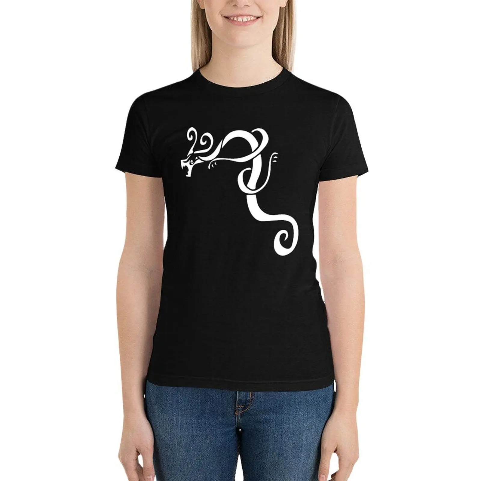 Футболка женская укороченная с татуировкой забавная