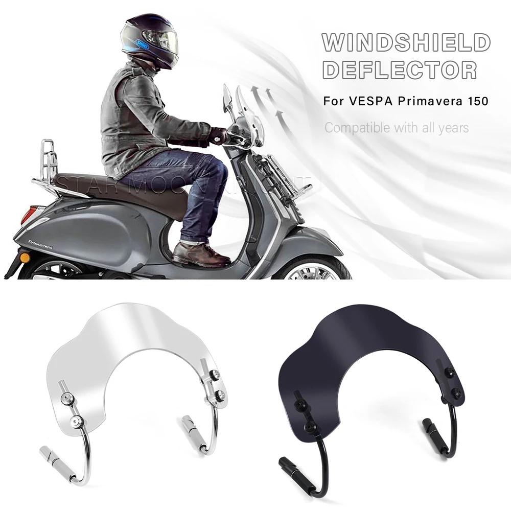 For VESPA Primavera 150 Primavera150 All Year Windscreen Windshield Deflector Protector Wind Shield Motorcycle Accessories