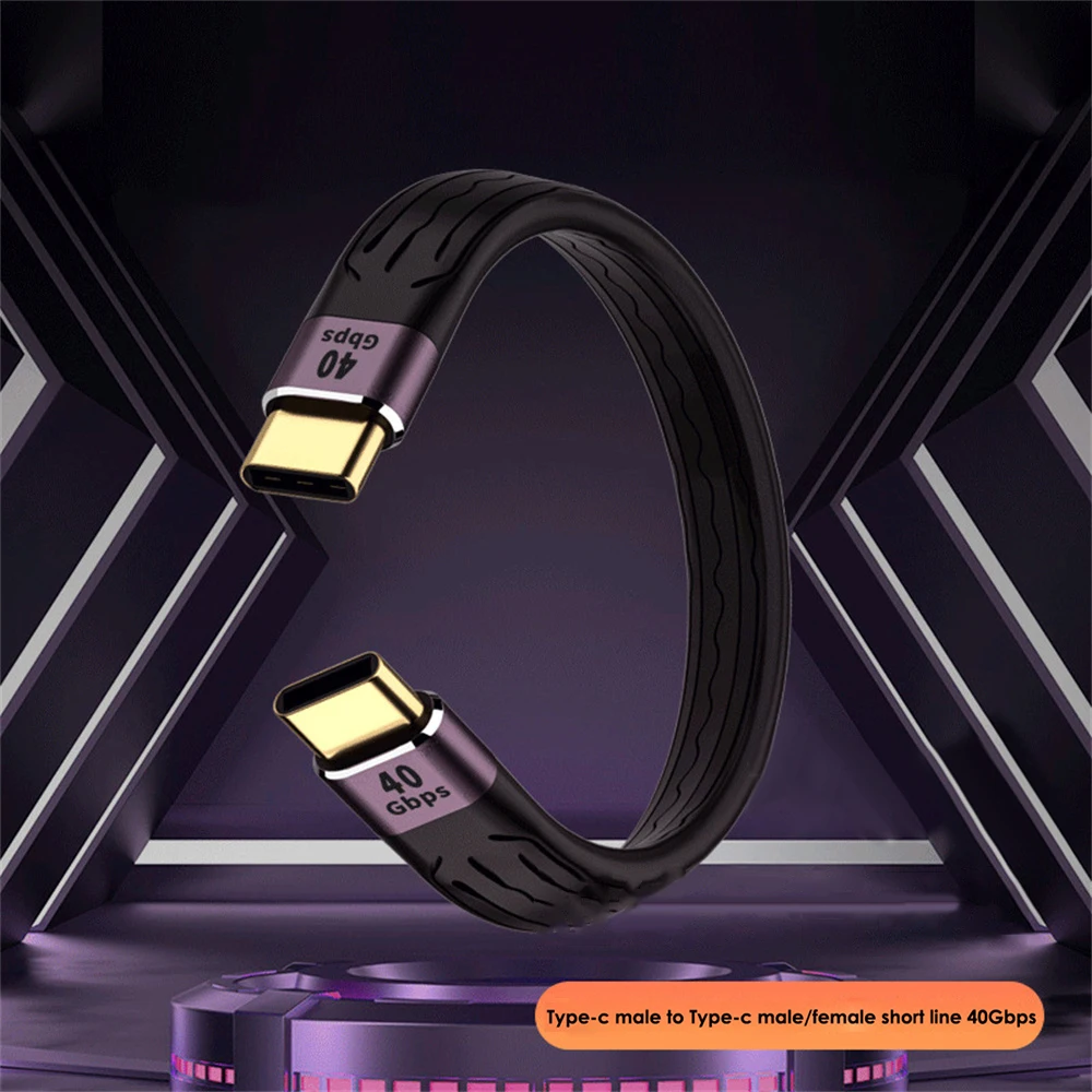 

Pd100w Data Cable Soft Fast Charging Cable Fpc Flexible Cable New 4k Type-c Usb-c Hub Laptop Accessories 5a 10gbps Cable 4k@60hz