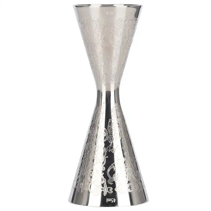 

30ml 45ml Beautiful Stainless Steel Jigger with Scale Drink Wine Measuring Cup Bar Shaker Measure Accessories Cocktail