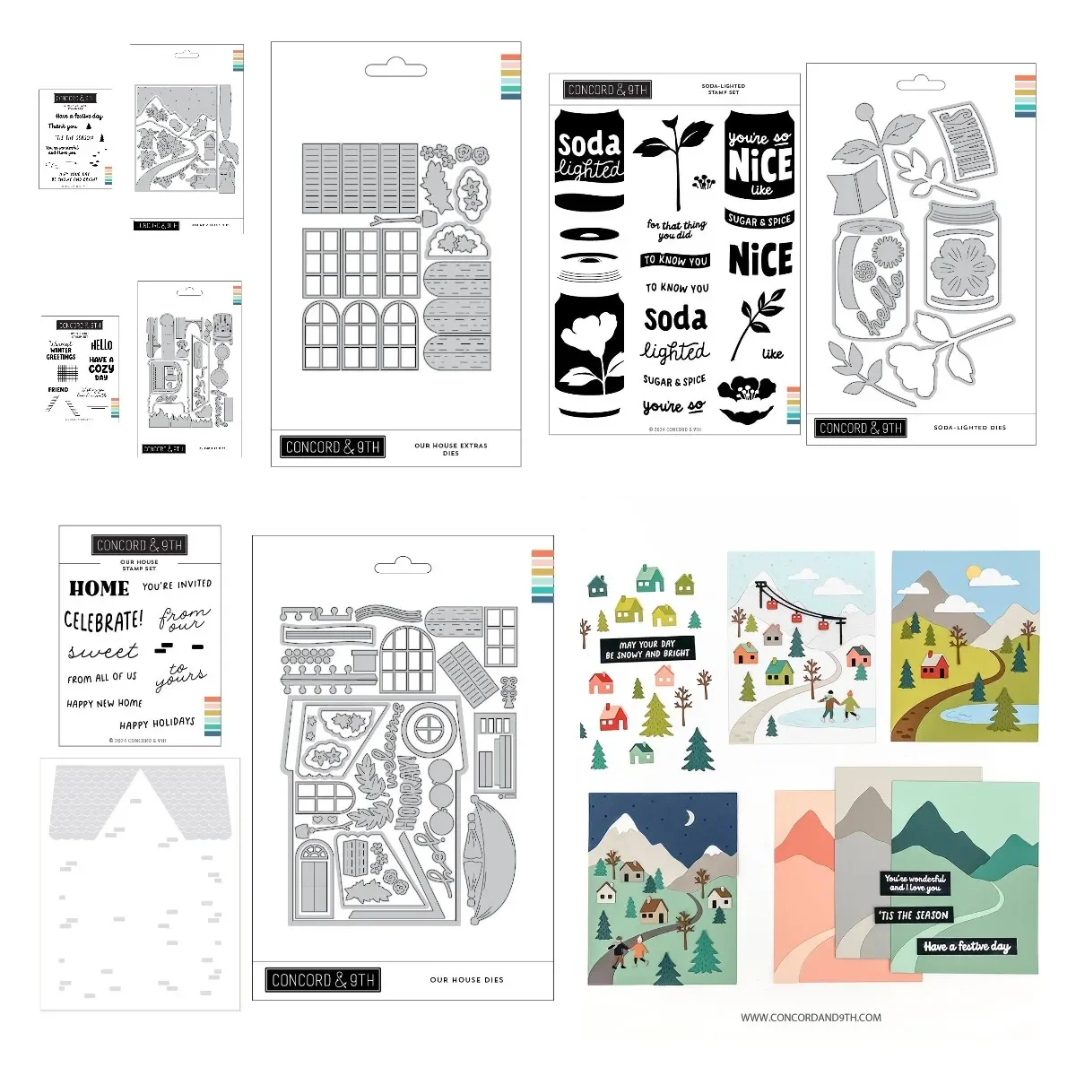 2024 новые штампы Our House Extras Soda с подсветкой напиток лепесток штамп для скрапбукинга