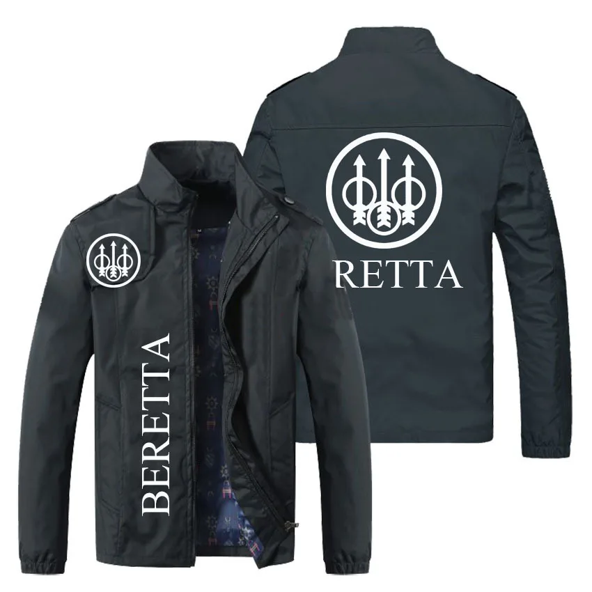 

2022 Spring and Autumn Men's new BERETTA print jacket handsome casual jacket fashion loose large size men's wear