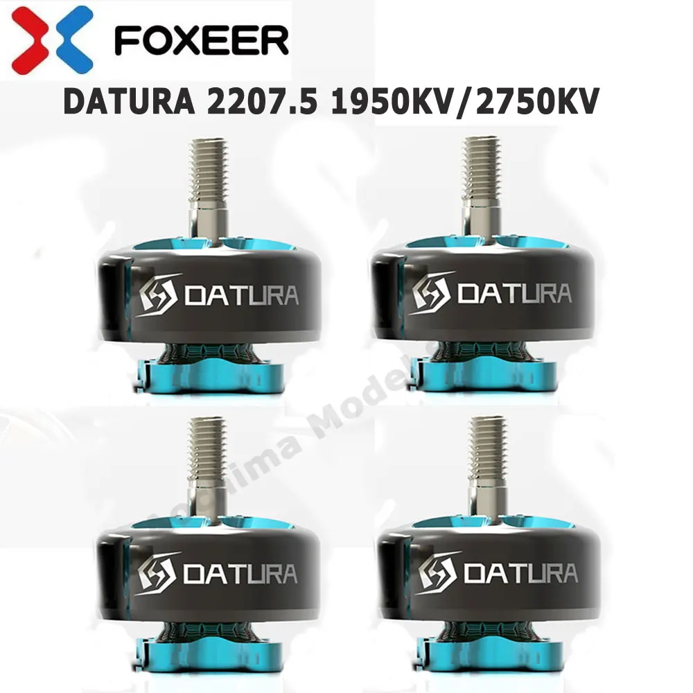 

FOXEER DATURA 2207.5 2750KV 4S 1950KV 6S Brushless Motor With Aluminum Alloy Hollow Shaft for RC FPV Drone