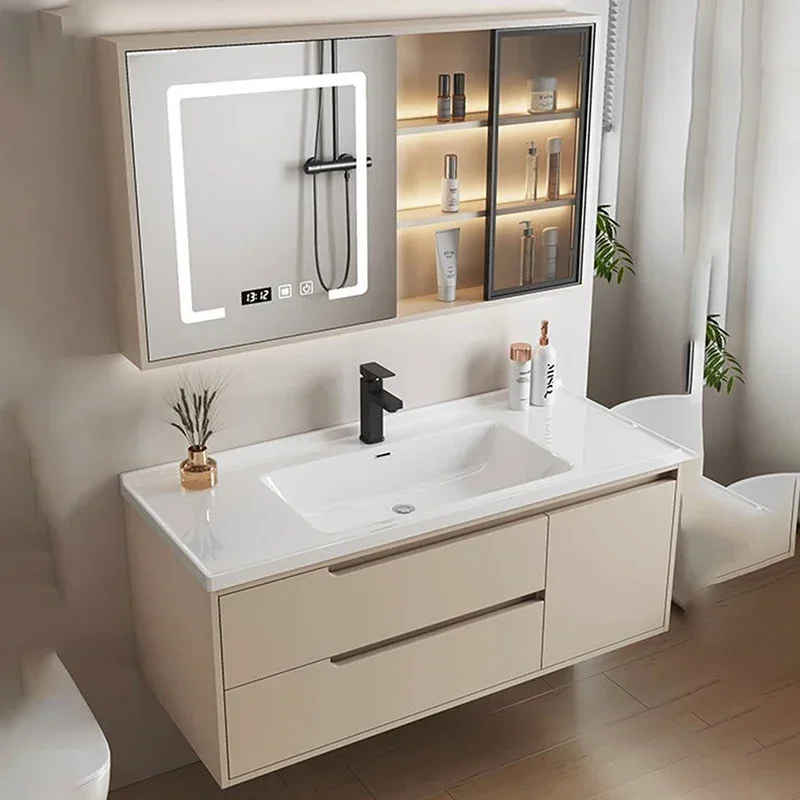 Раковина для шкафа в ванную комнату роскошная узкая мебель хранения шкафы