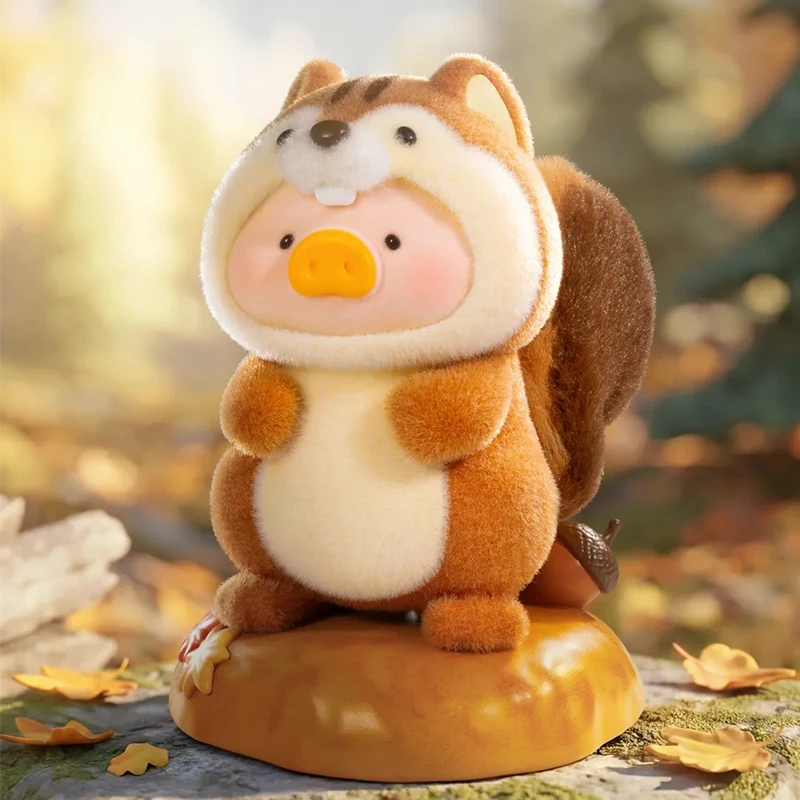 Фото Фигурка-коллекционная модель Lulu The Piggy: Аниме-фигурка белки Лулу с карточкой, серия «Вечеринка животных 2» №1