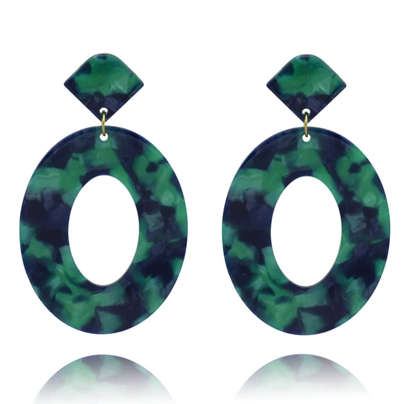 

8colors Fashion Women Clip on Earrings Big Round Vintage Statement Earrings for Women Without Piercing Ear Clips Jewelry