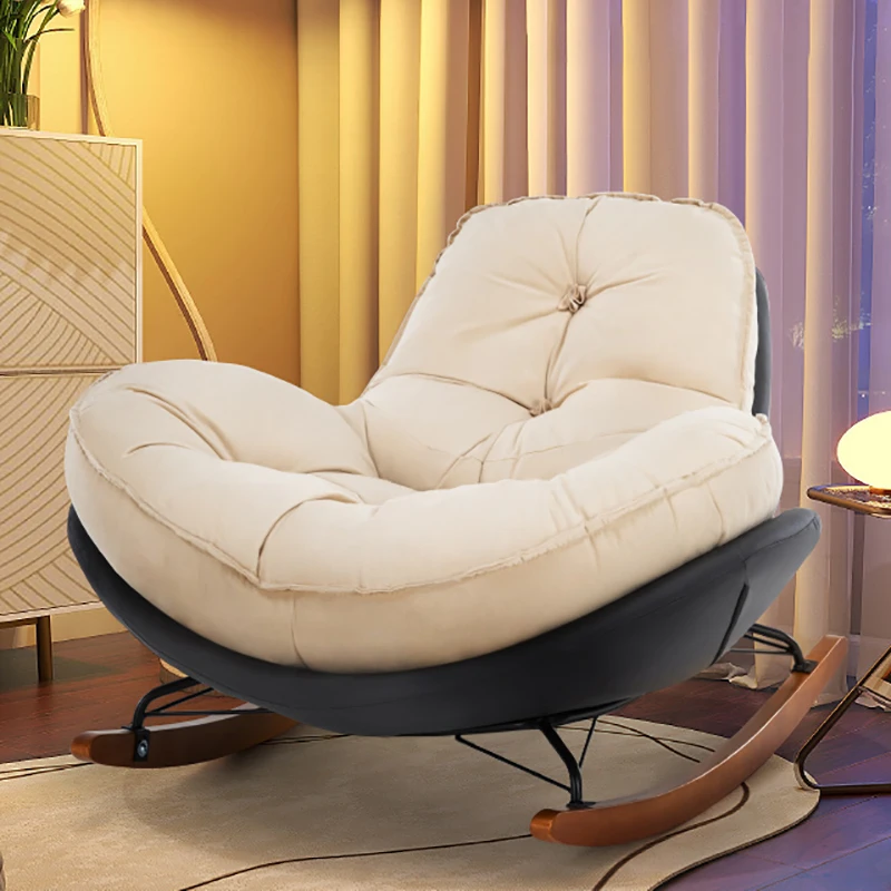 

Nordic Rocking Living Room Chairs Luxury Sleeping Lounge Recliner Living Room Chairs Design Modern Sedie Da Soggiorno Furniture