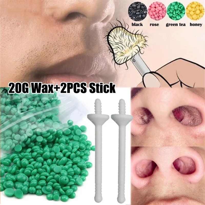 

Sdotter Nose Hair Removal Portable Wax Kit Effective and Safe Nasal Hair Trimmer for Men and Women Removing Face Hair Arm Cleani