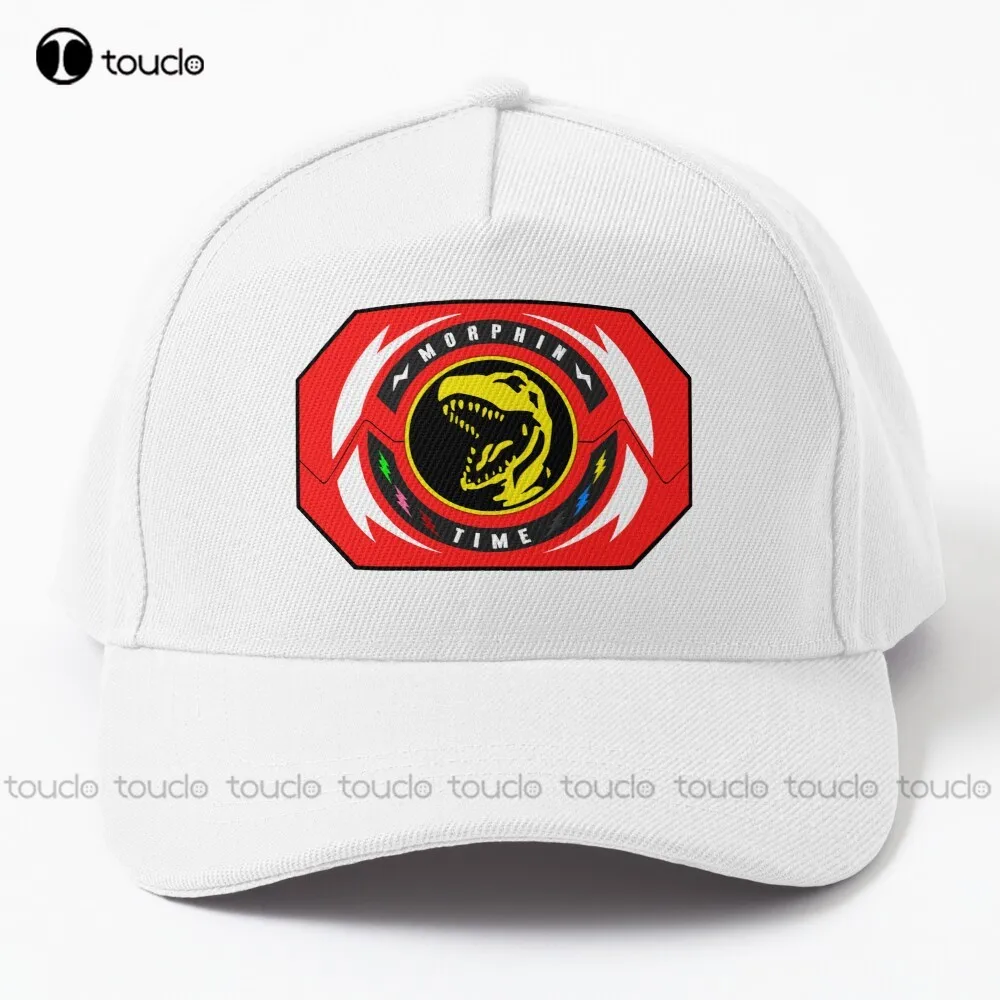 Кепка Red Ranger Morphin Coin для мужчин из хлопка с простым винтажным козырьком для повседневной носки в стиле хип-хопа и тракерские шляпы из денима.