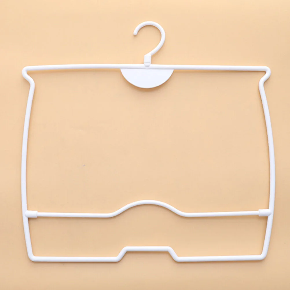 

2 Pcs Baby Swim Trunks Swimsuit Rack Hanger Display Stand 42x41.5cm Plastic Swimwear Frame White Hook Male