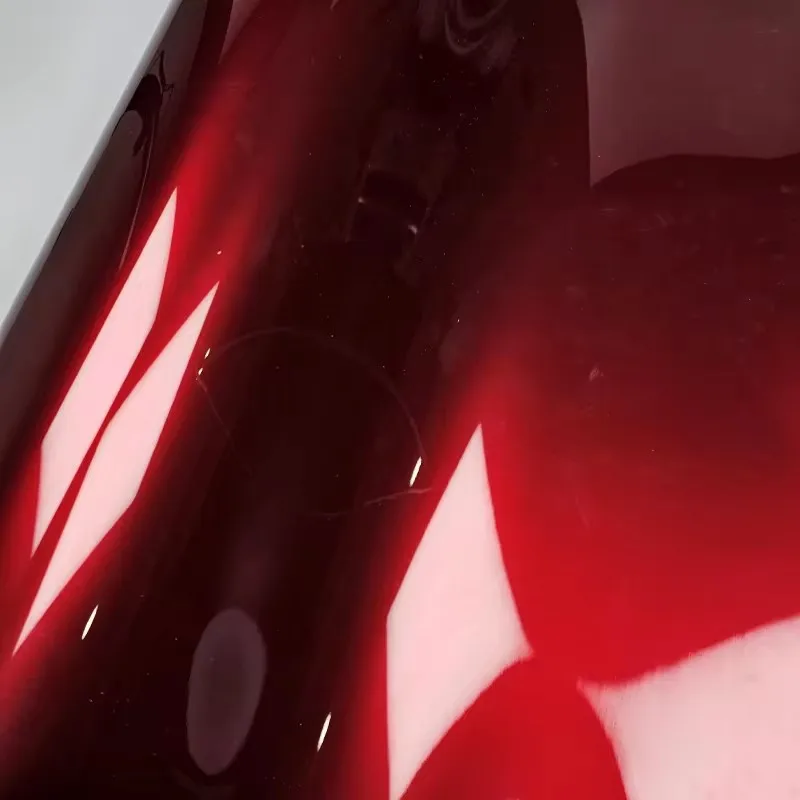 Высочайшее качество суперглянцевая металлическая пленка Dragon Blood красная