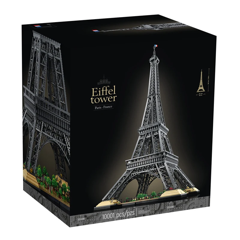 

IN STOCK Creativity Paris Eiffel Tower Building Blocks 10001pcs Fit 10307 City Bricks Construction Set for Children Gift Set