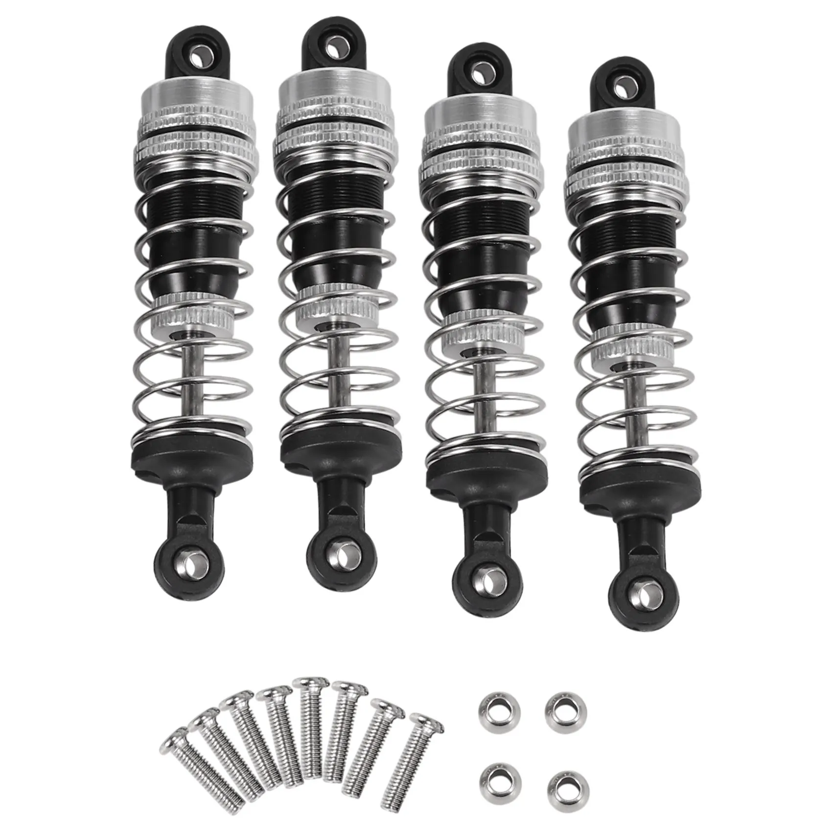 

4 шт. Модернизированный алюминиевый масляный заполненный демпфер для HBX 16889 M16100A 1/16 Запчасти для радиоуправляемых автомобилей