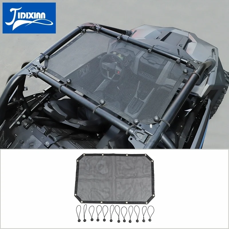 

JIDIXIAN Car Roof Top Netting Sunshade Cover Insulation Net for Polaris RZR PRO XP UItimate 2021 2022 Car Accessories