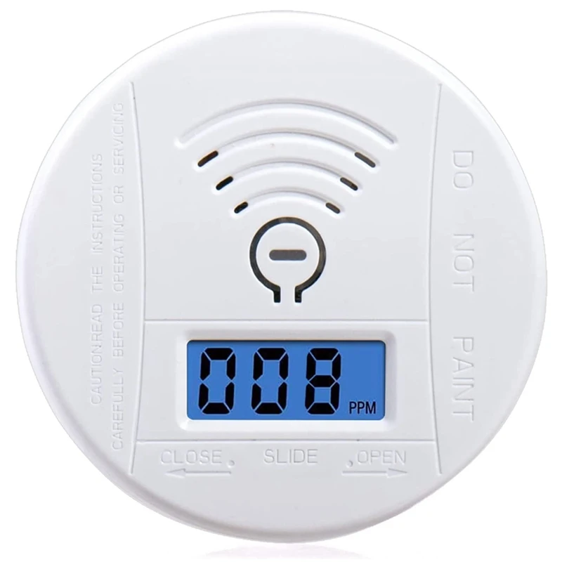 

1 Piece Carbon Monoxide Detector Replaceable Battery-Operated Carbon Monoxide Detectors Multifunctional