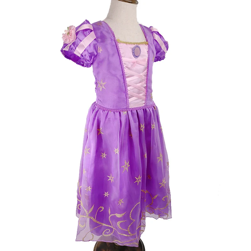 Children Clothing Little Girls Celebration Christmas Dresses Kids Rapunzel Halloween Carnival Fancy Luxury Cosplay