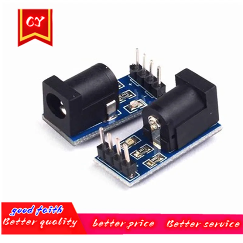

5 шт., модуль источника питания постоянного тока для Arduino 2,1x5,5 мм