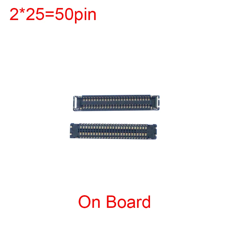 10-шт. 50-контактный сенсорный ЖК-дисплей FPC разъем на плате для Huawei Y5 Lite 2018/Y5 Prime