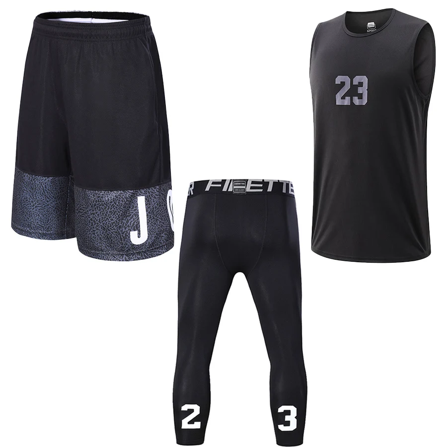 Pantalones cortos deportivos de baloncesto para hombre, Camisa sin mangas para entrenamiento...