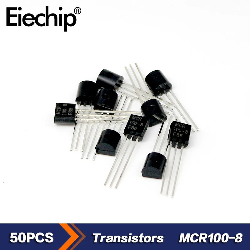 

Тиристоры SCR, Тиристоры MCR100-8 TO-92, новые оригинальные, бесплатная доставка, 50 шт./лот