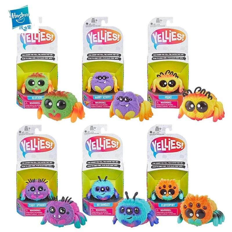 

Электрические плюшевые игрушки Hasbro, Yellies, интерактивные куклы с голосовым управлением, милый питомец, робот-паук, игрушки для детей, лучший п...