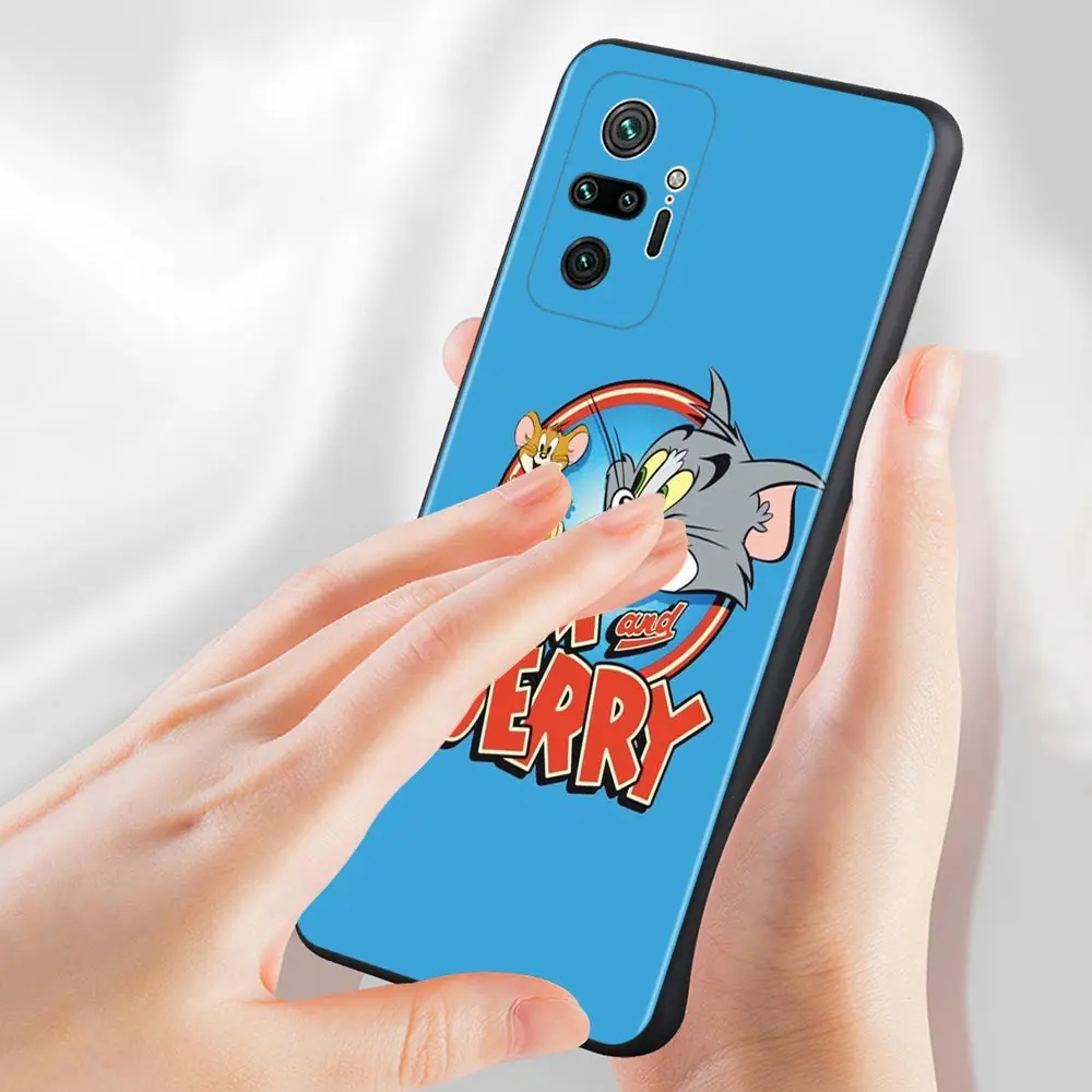 Чехол для телефона Xiaomi Redmi Note 9S 9T 9 8T 11 10 8 Pro 9A 9C 10C K50 K40S K40 Capa Classic Cartoon Tom and Jerry |