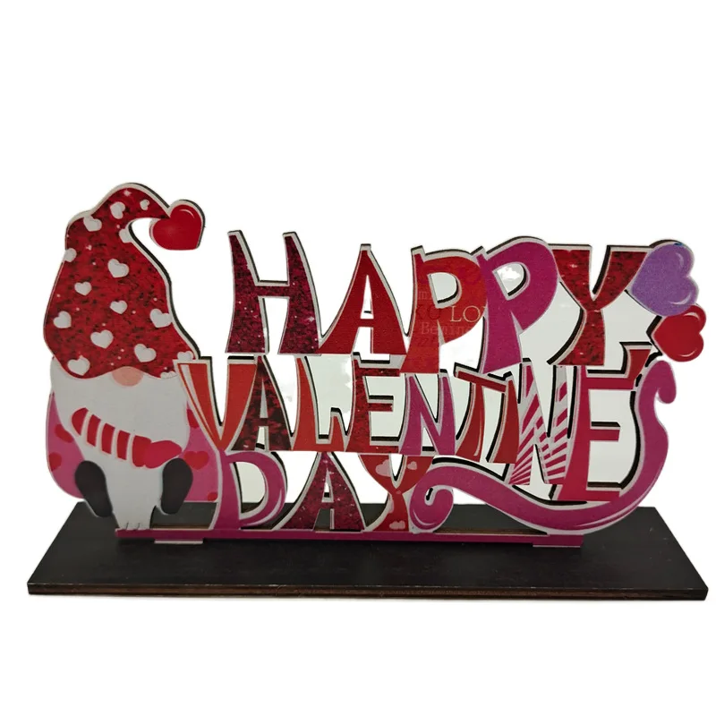 

Valentine's Day Wooden Table Sign Decoration Romantic Table Centerpiece Sign Love Be Mine Forever Wedding Letter Decoration Home