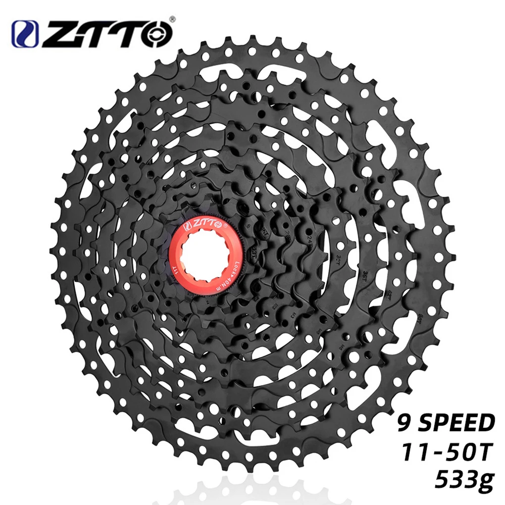 

ZTTO Freewheel 9 Speed 11-50T Steel Bicycle Adjustable Replaceable Biking Repairing Thread Gear Part Sprocket Accessories