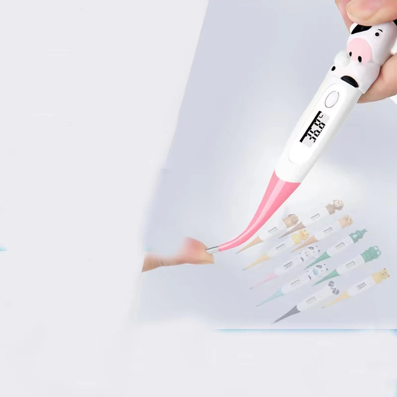 WF мультфильм животных мягкая голова электронный термометр детская полости рта